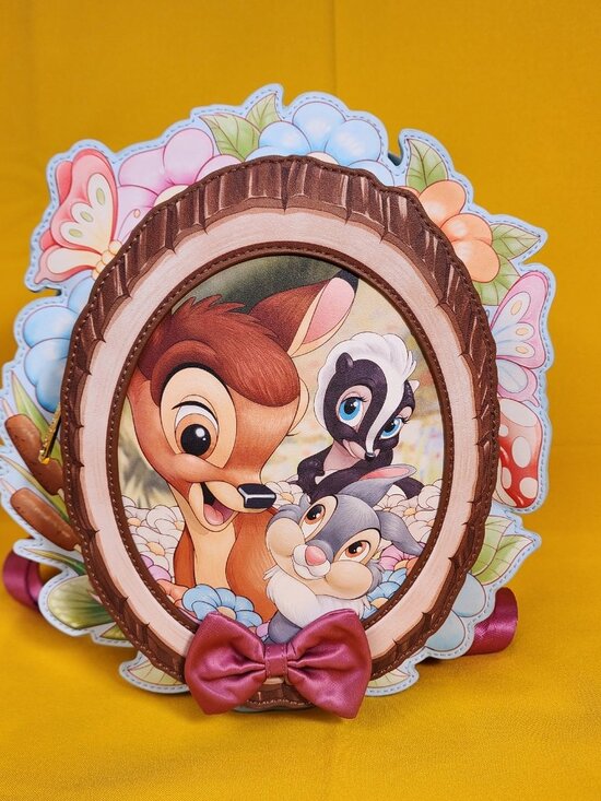 Loungefly Disney Bambi Thumper Flower Group Portrait Figural Mini Backpack NEW main image 11